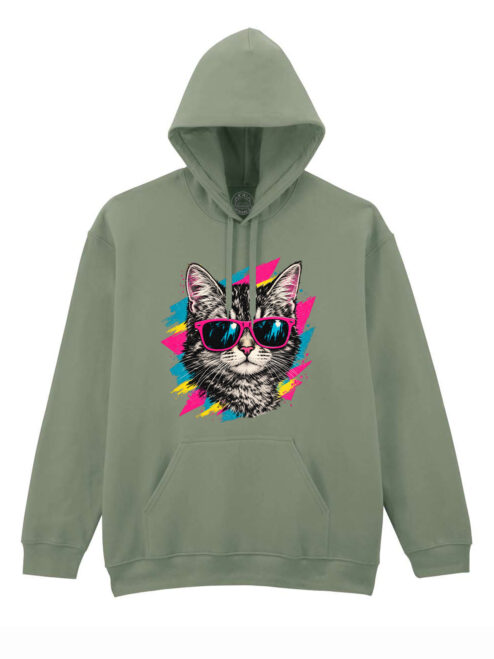 Hanorac printat-Pop Cat, Unisex