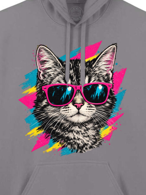Hanorac printat-Pop Cat, Unisex