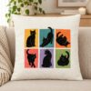 Perna decorativa-Black Cat Magic