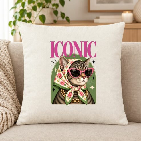 Perna decorativa-Iconic Cat