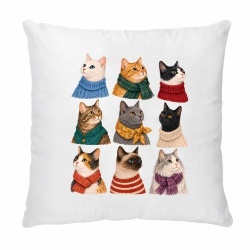 Perna decorativa-Cozy Cat Season