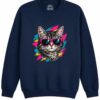 Bluza Printata Pop Cat – Copii, Unisex