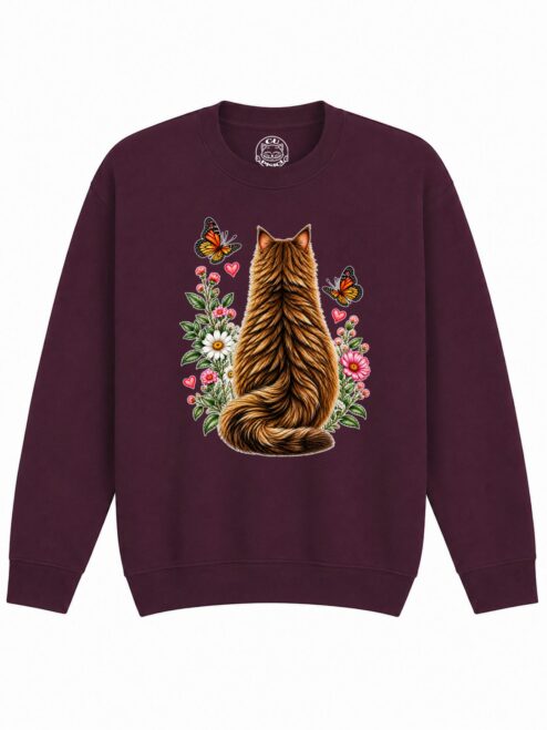Bluza Printata Secret Cat Garden – Copii, Unisex