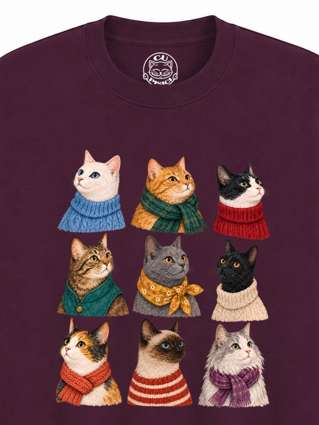 Bluza Printata Cozy Cat Season – Copii, Unisex