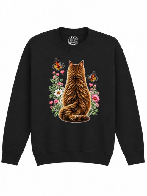 Bluza Printata Secret Cat Garden – Copii, Unisex