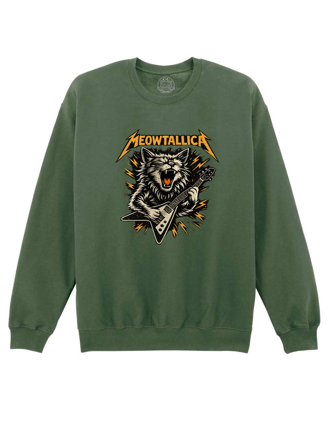 Bluza printata-Meowtallica, Unisex