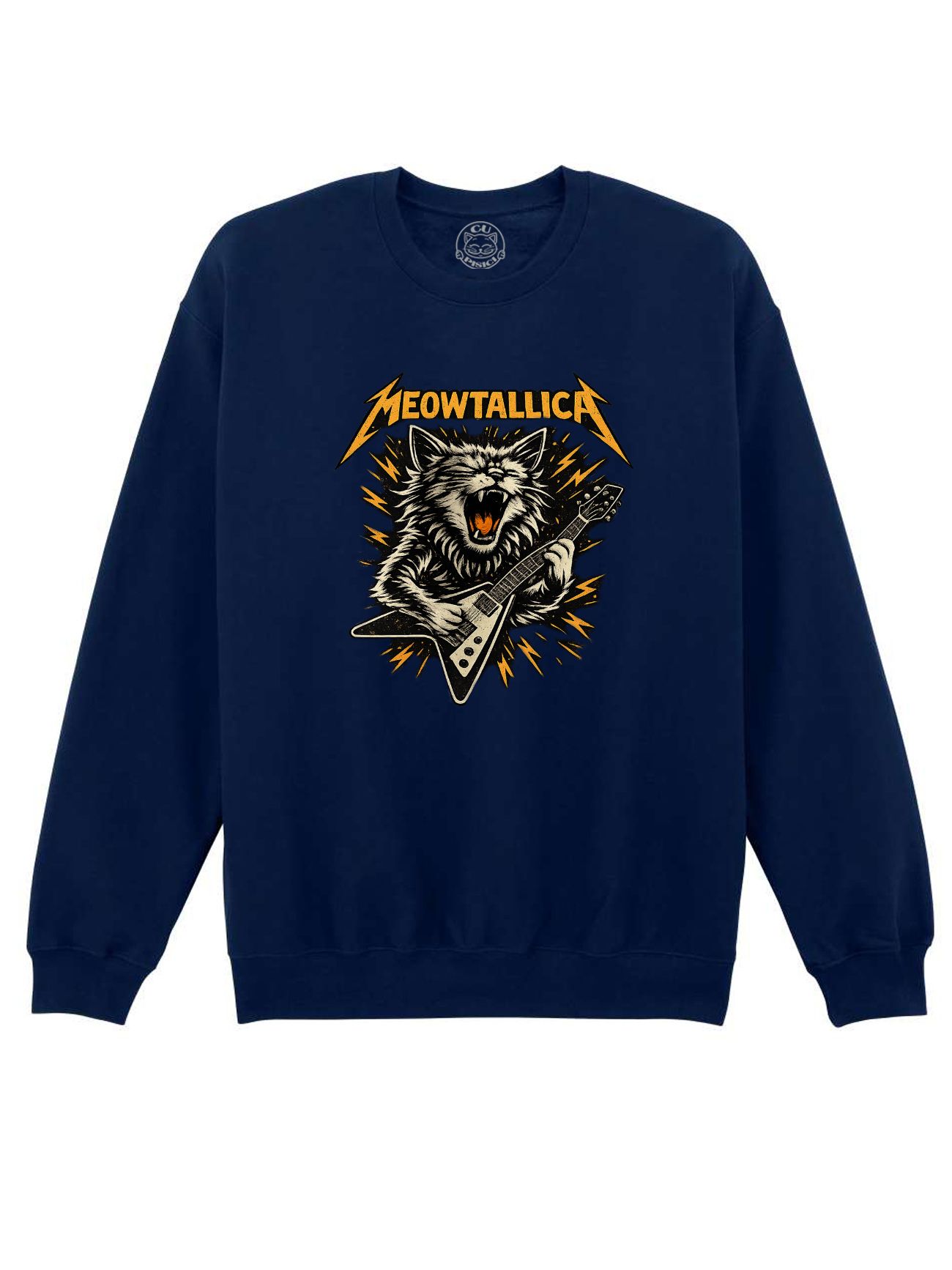 Bluza printata-Meowtallica, Unisex