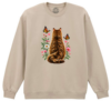 Bluza printata-Secret Cat Garden, Unisex