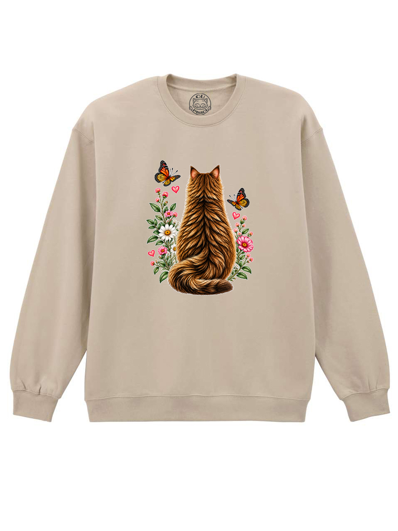 Bluza printata-Secret Cat Garden, Unisex