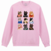 Bluza printata-Fancy Cats, Unisex