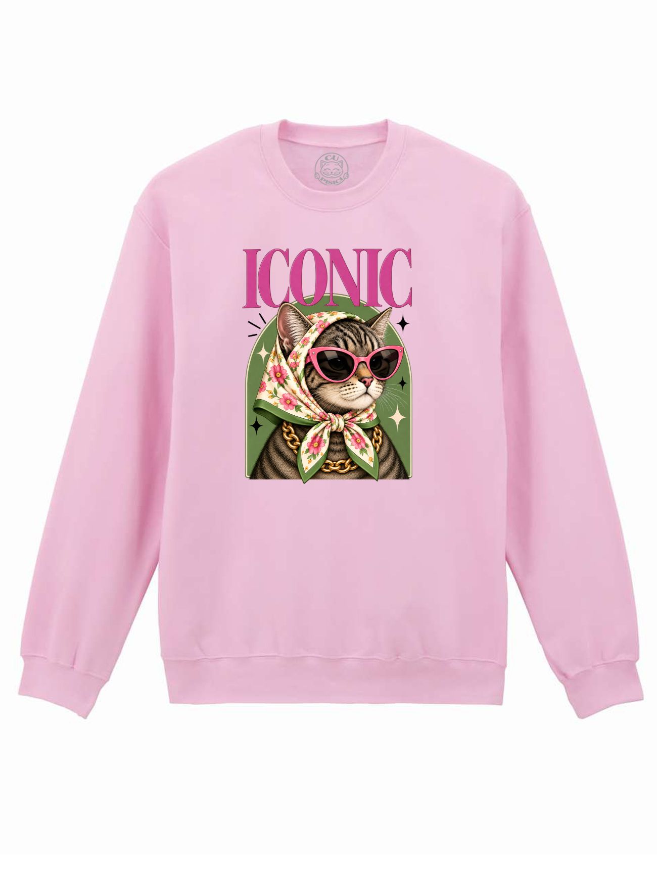 Bluza printata-Iconic Cat, Unisex