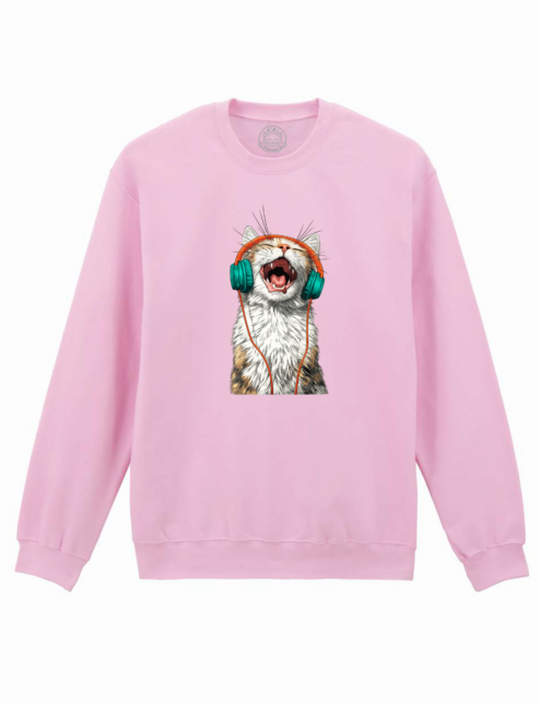 Bluza printata-Meow Vibes, Unisex