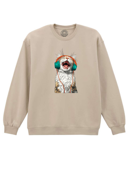 Bluza printata-Meow Vibes, Unisex