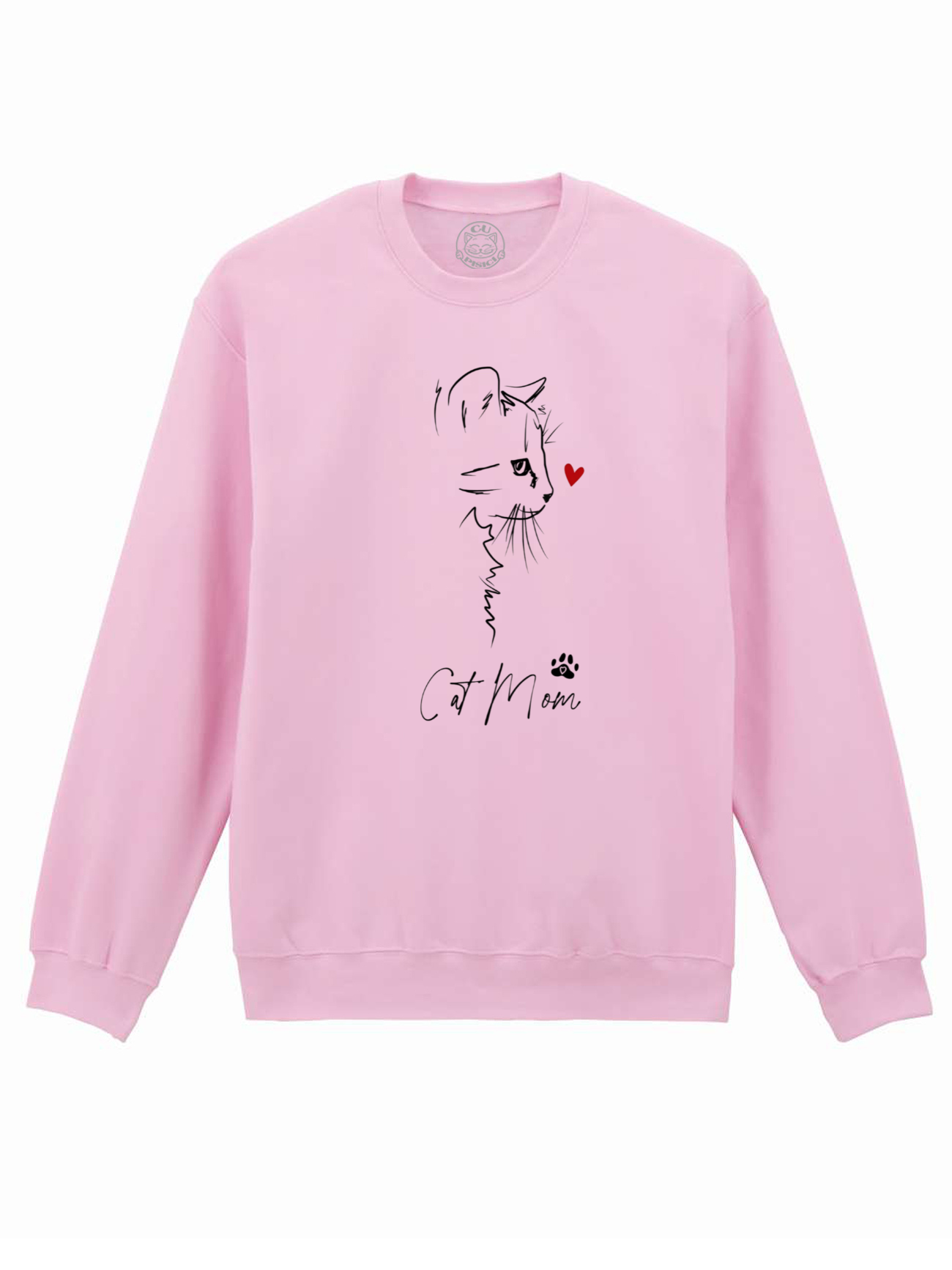 Bluza printata-Cat Mom Love, Unisex