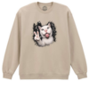 Bluza printata-Crazy Cat, Unisex
