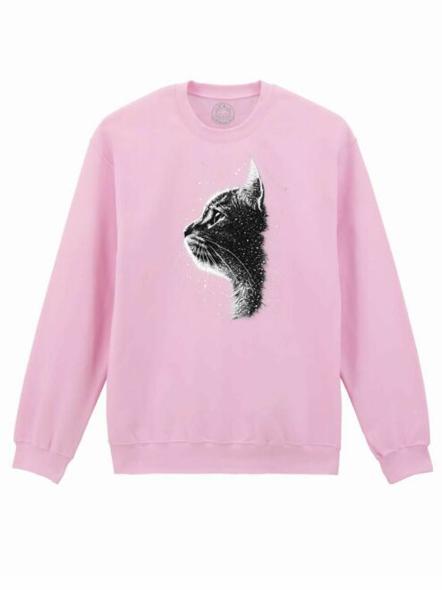 Bluza printata-Celestial Cat, Unisex