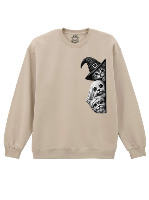Bluza printata-Spooky Trio, Unisex