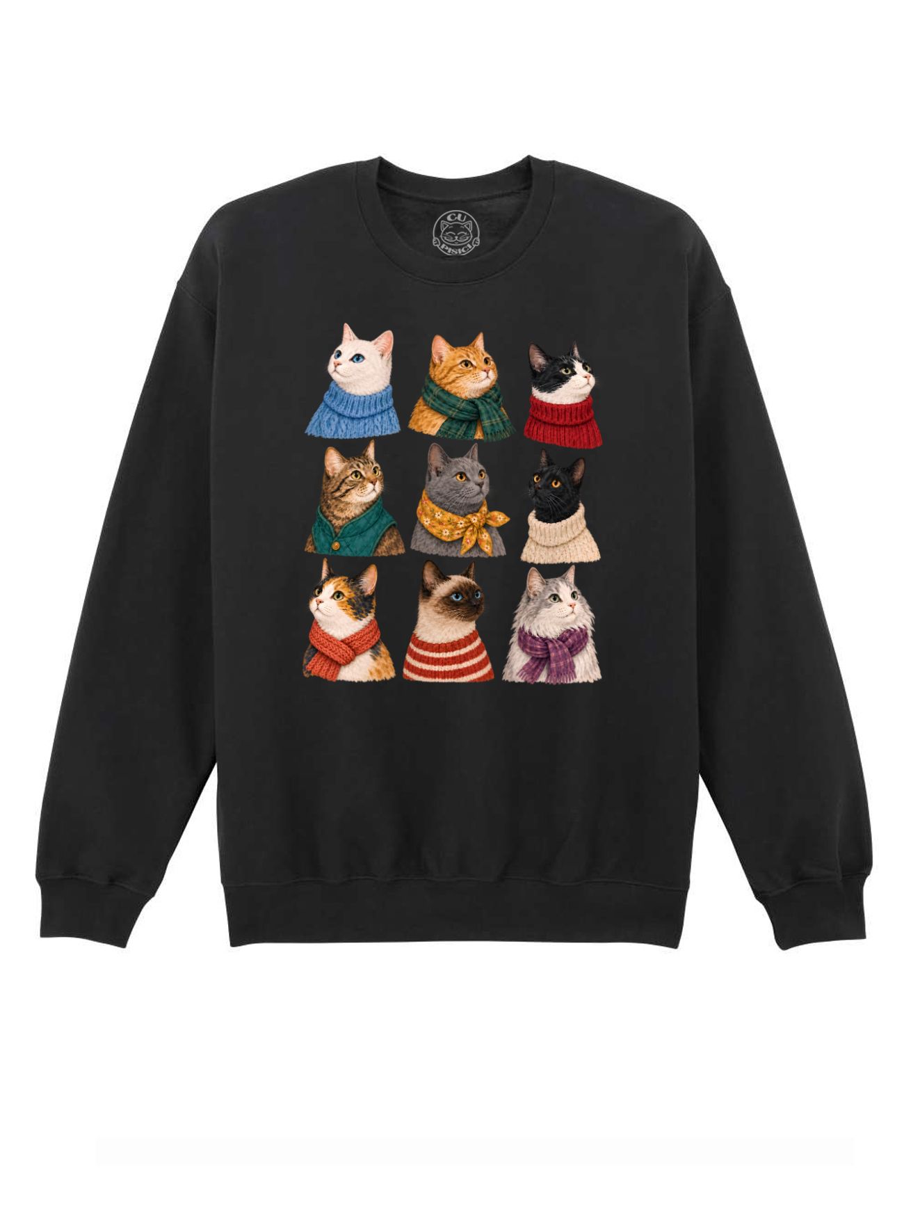 Bluza printata-Cozy Cat Season, Unisex
