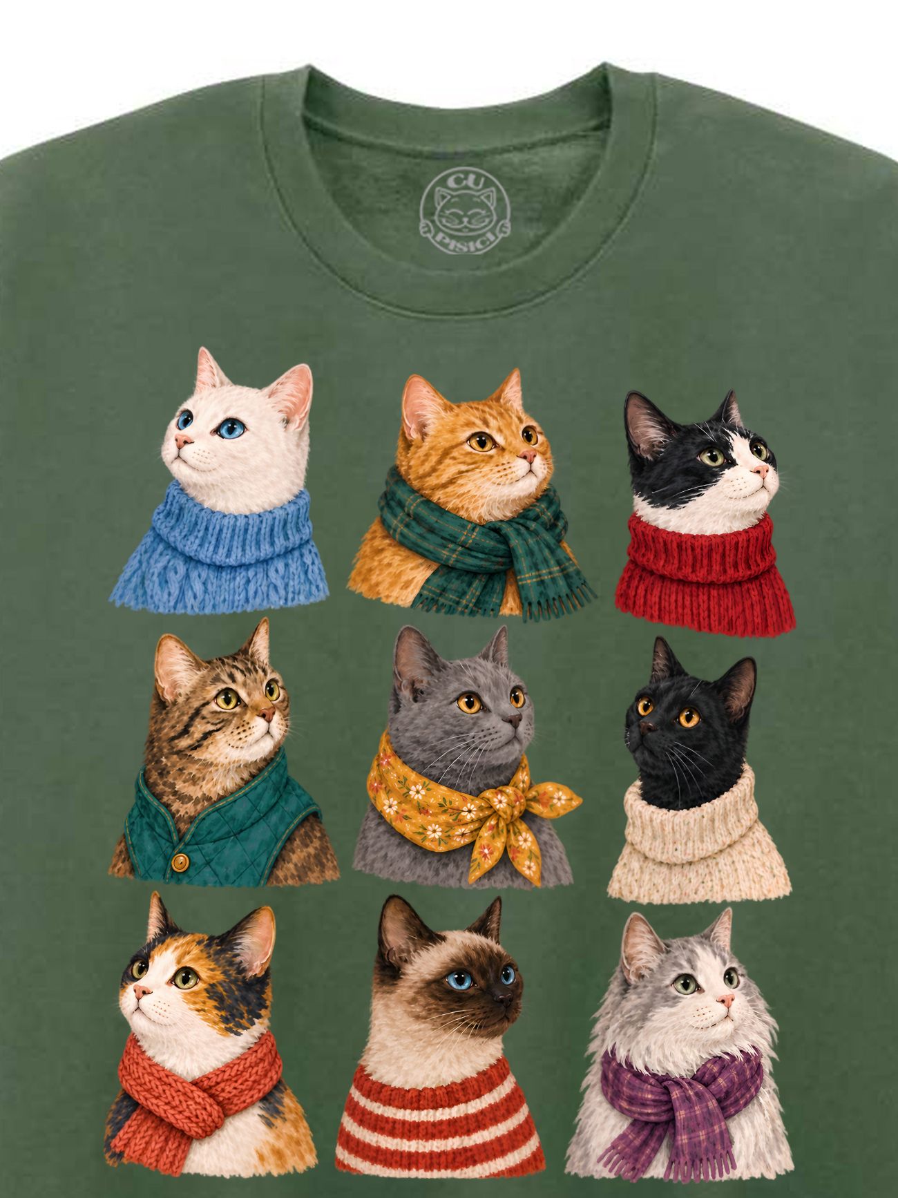 Bluza printata-Cozy Cat Season, Unisex
