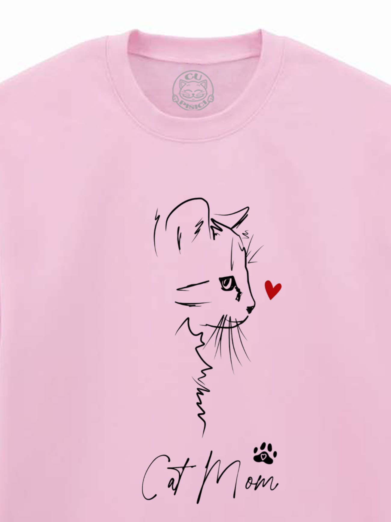 Bluza printata-Cat Mom Love, Unisex