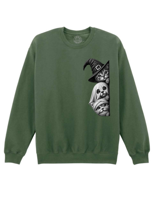 Bluza printata-Spooky Trio, Unisex