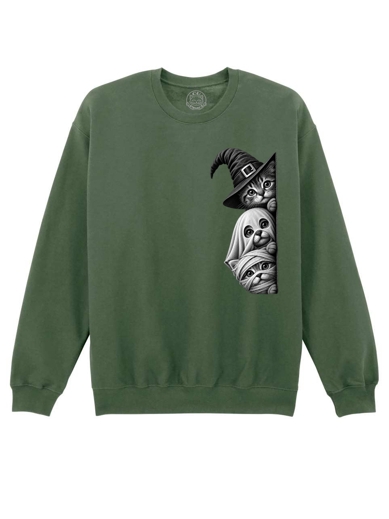 Bluza printata-Spooky Trio, Unisex