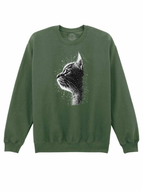 Bluza printata-Celestial Cat, Unisex
