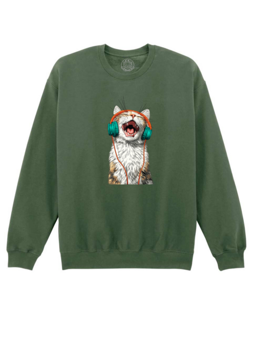 Bluza printata-Meow Vibes, Unisex