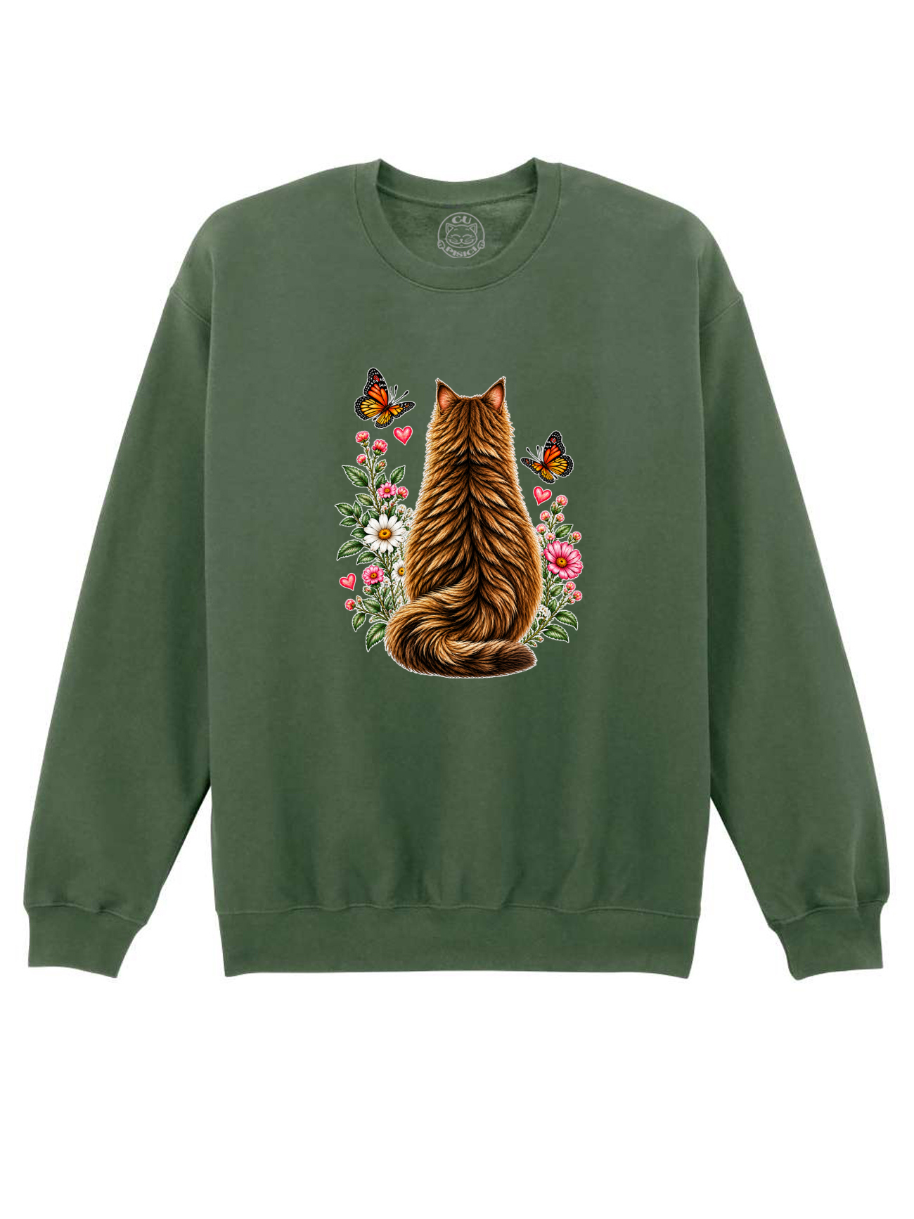 Bluza printata-Secret Cat Garden, Unisex