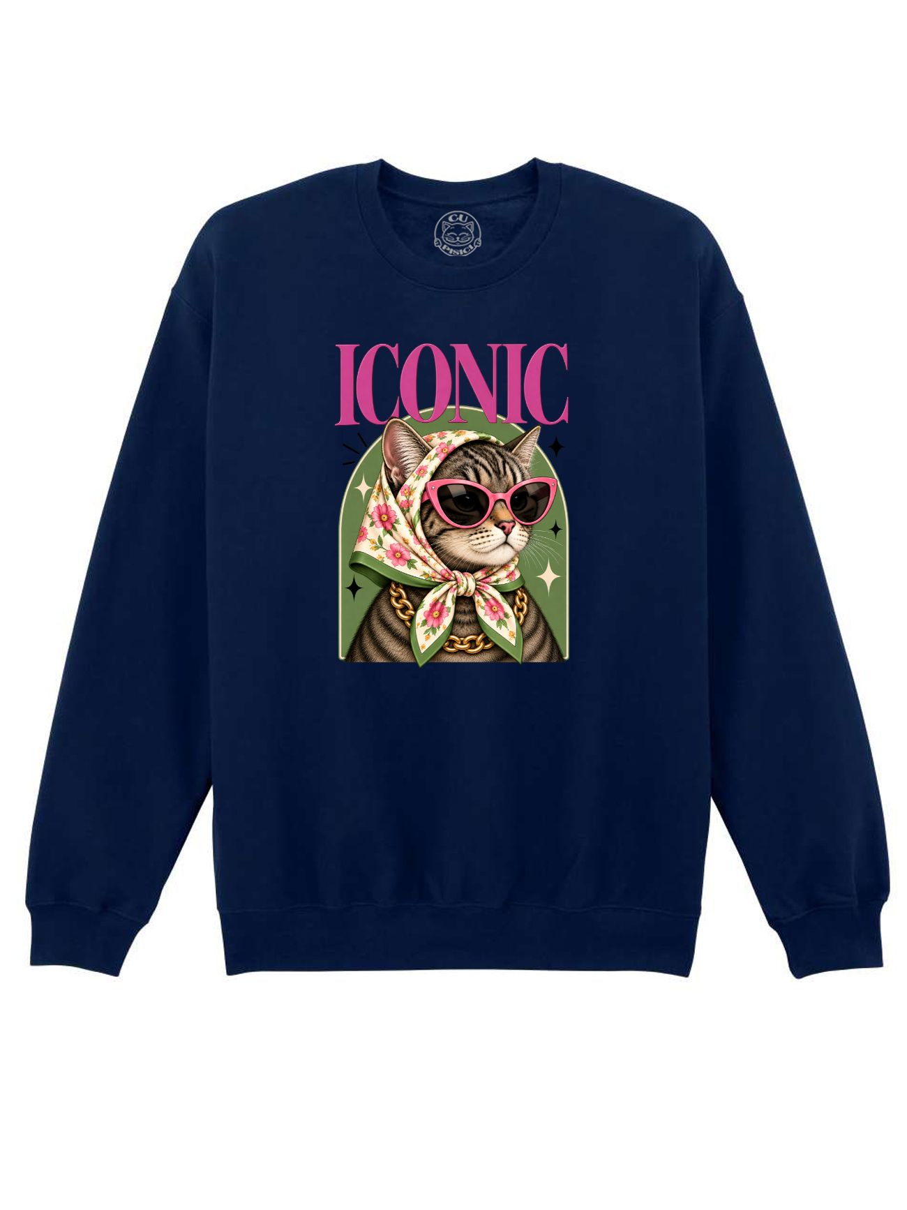Bluza printata-Iconic Cat, Unisex