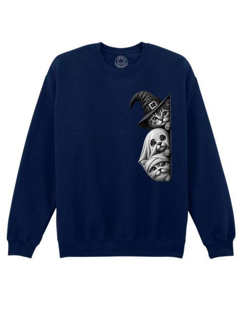 Bluza printata-Spooky Trio, Unisex