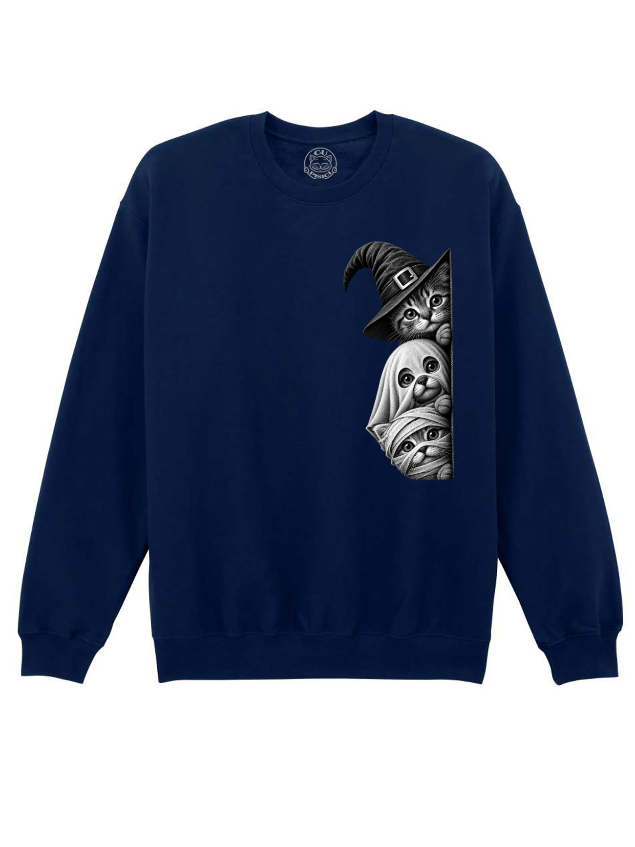 Bluza printata-Spooky Trio, Unisex