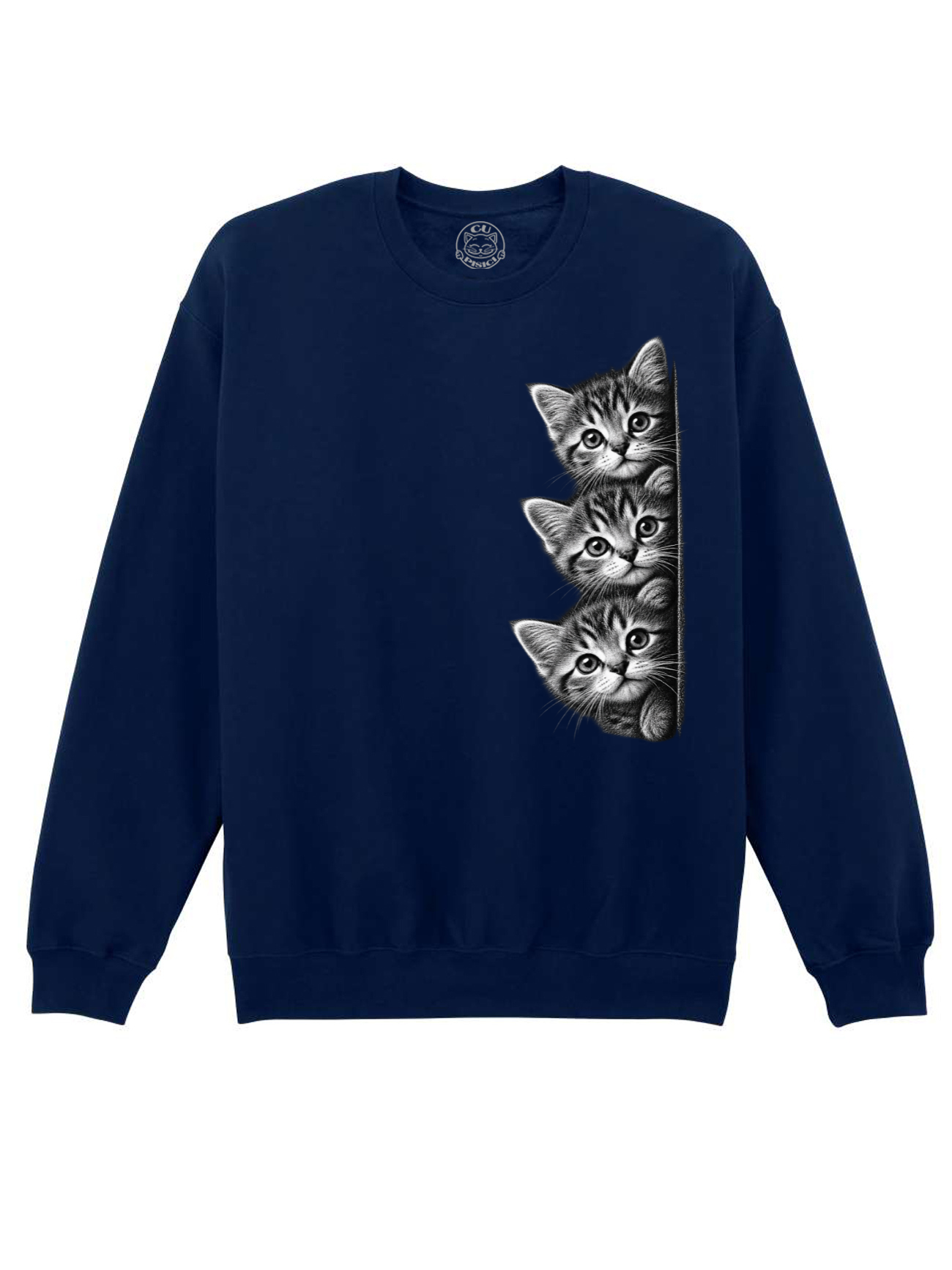 Bluza printata-Curious Kittens, Unisex