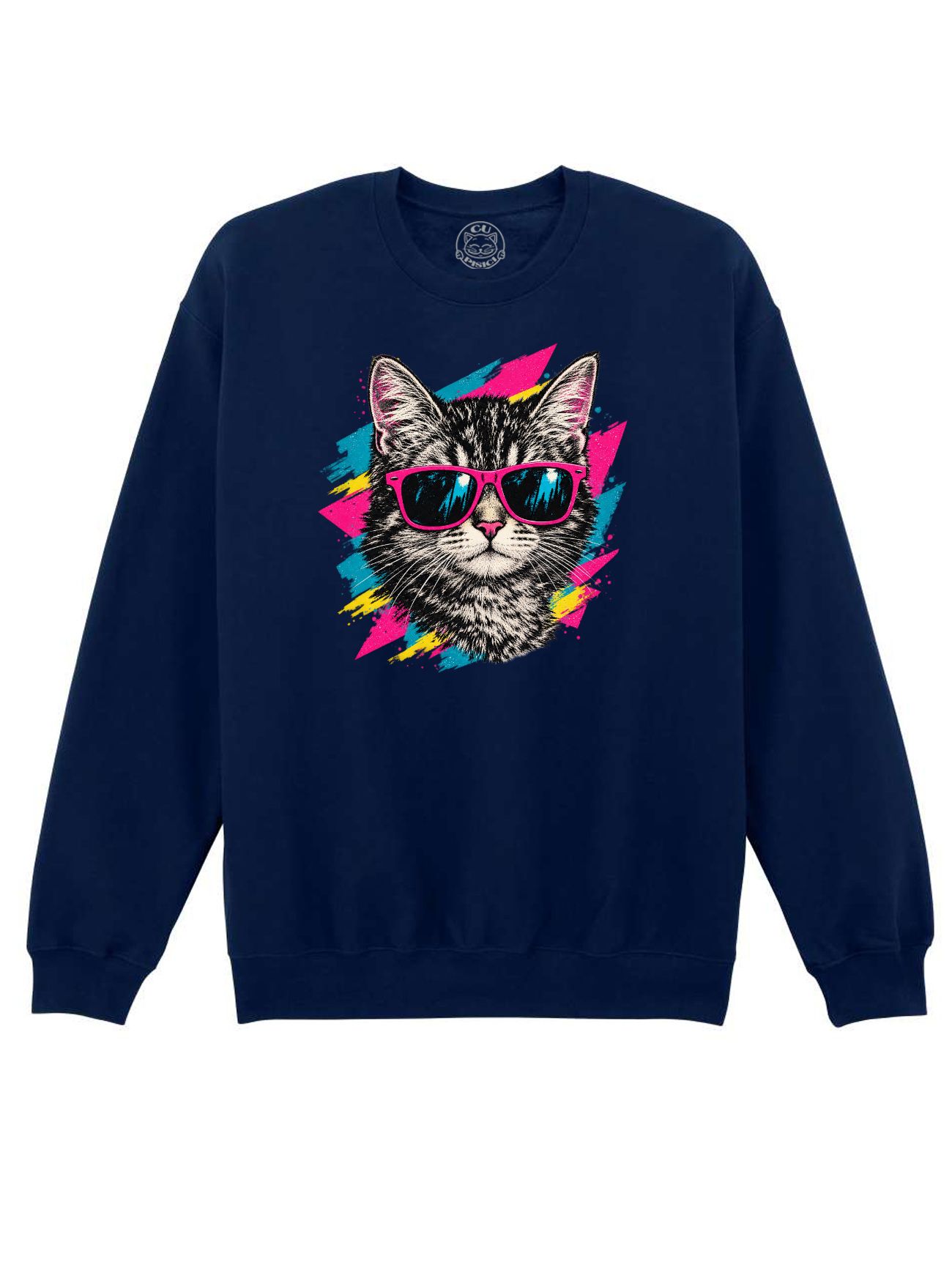 Bluza printata-Pop Cat, Unisex