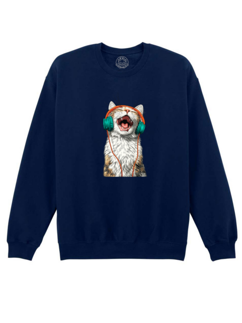 Bluza printata-Meow Vibes, Unisex