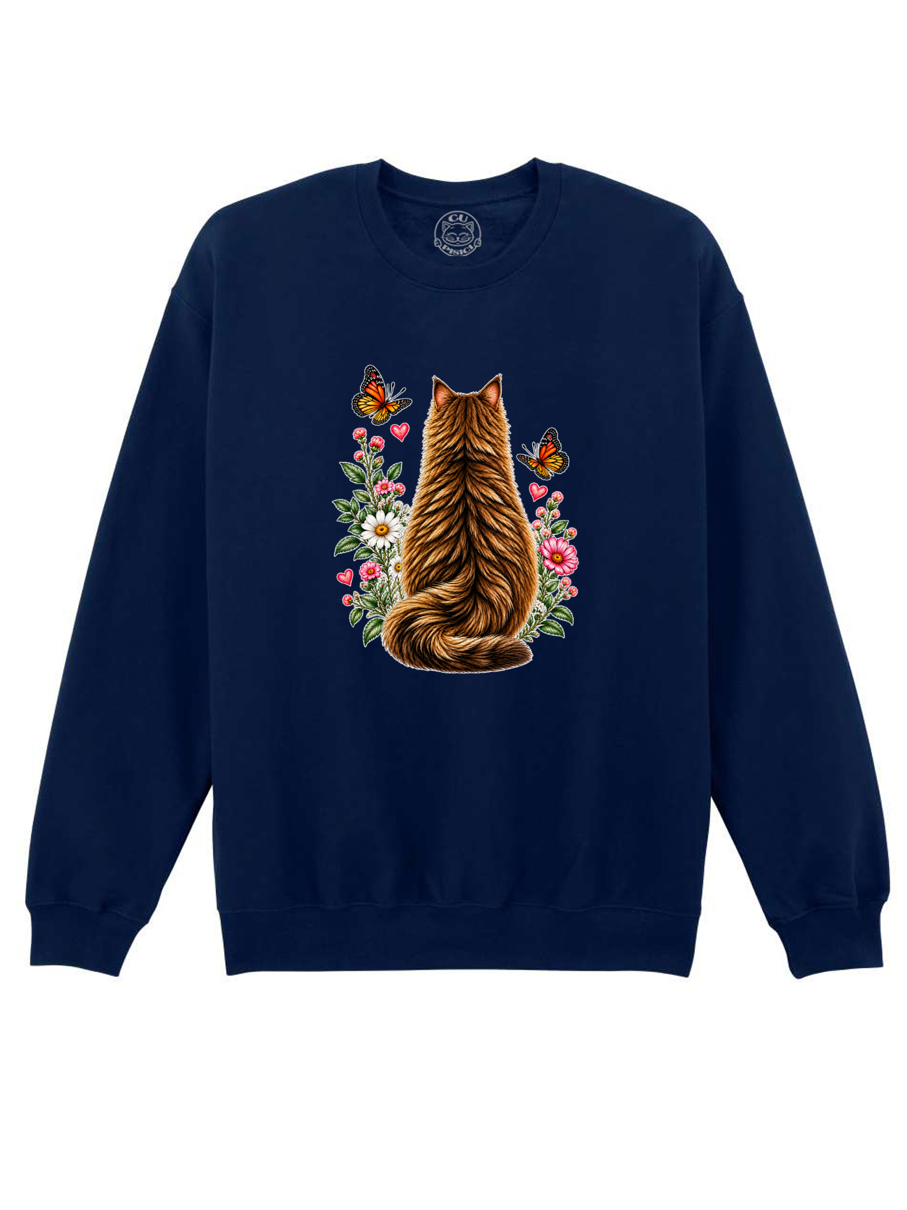 Bluza printata-Secret Cat Garden, Unisex