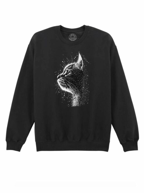 Bluza printata-Celestial Cat, Unisex
