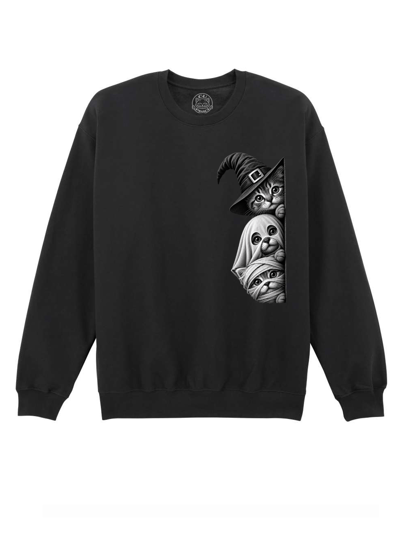 Bluza printata-Spooky Trio, Unisex