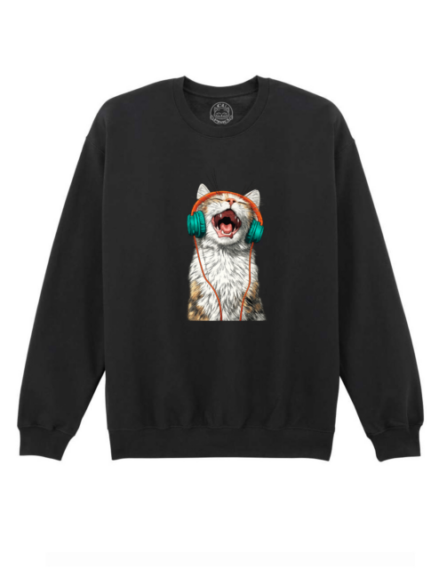 Bluza printata-Meow Vibes, Unisex