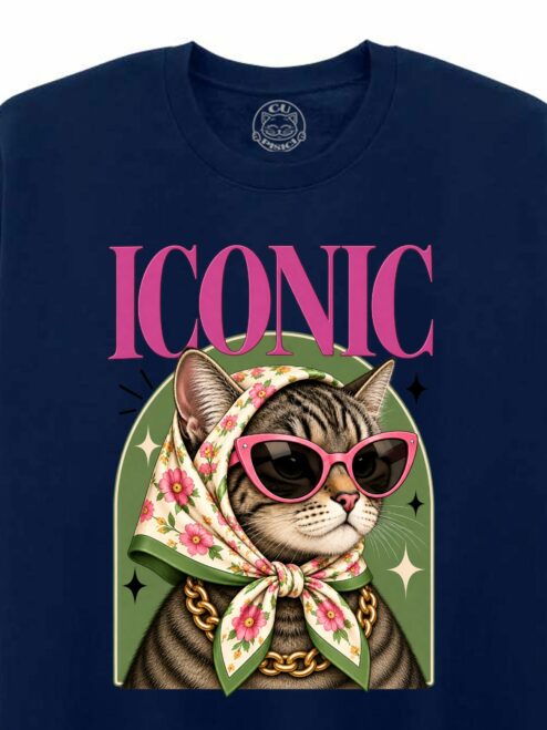 Bluza printata-Iconic Cat, Unisex