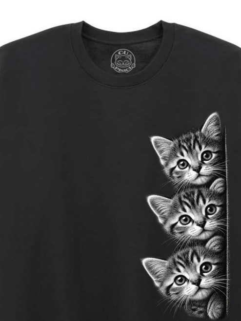 Bluza printata-Curious Kittens, Unisex
