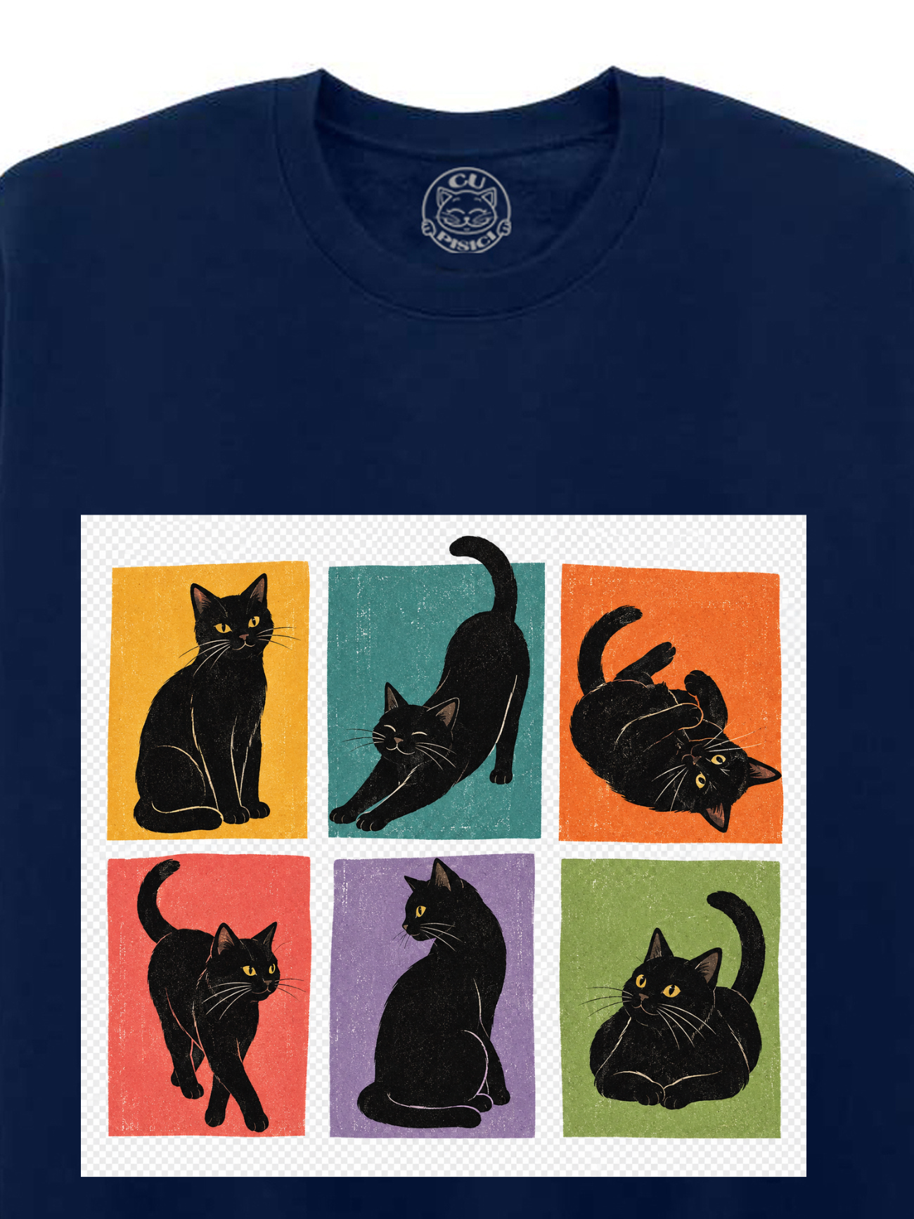 Bluza printata-Black Cat Magic, Unisex