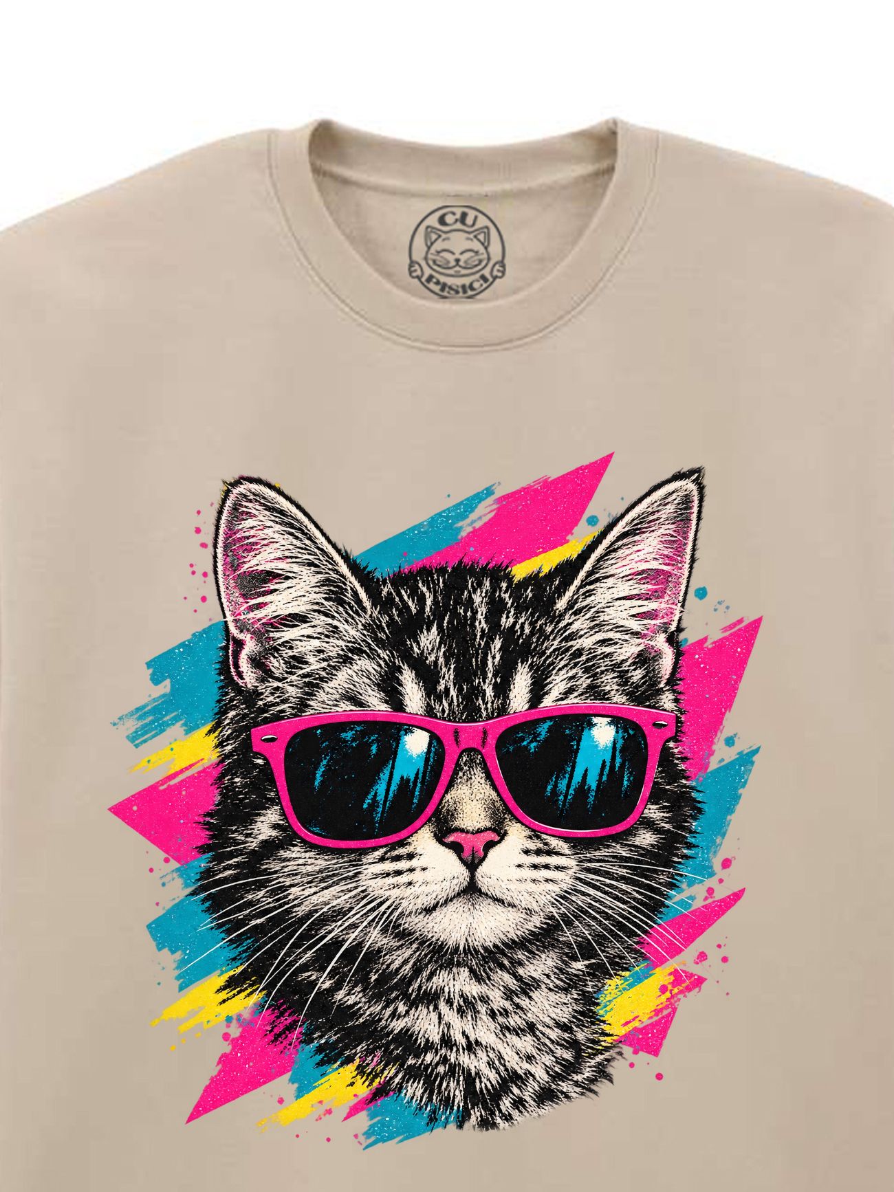 Bluza printata-Pop Cat, Unisex