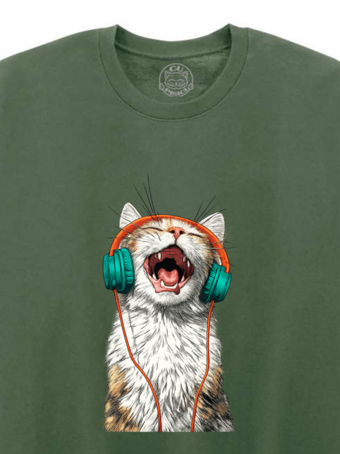 Bluza printata-Meow Vibes, Unisex