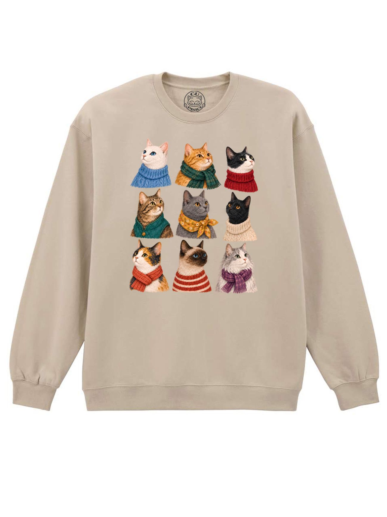 Bluza printata-Cozy Cat Season, Unisex