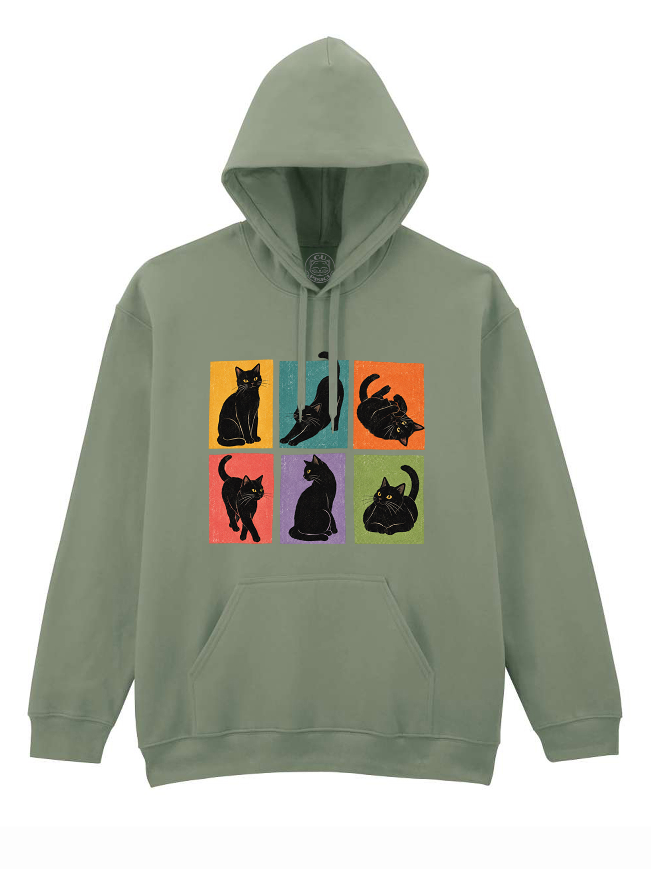 Hanorac printat-Black Cat Magic, Unisex