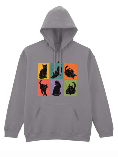 Hanorac printat-Black Cat Magic, Unisex