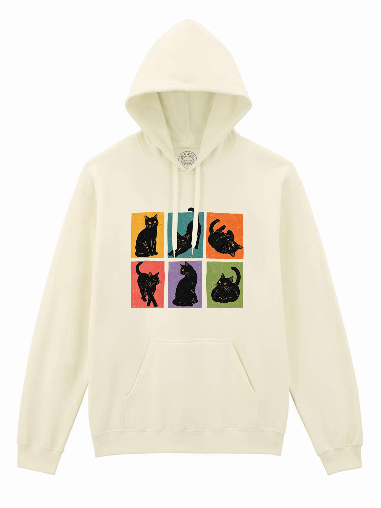 Hanorac printat-Black Cat Magic, Unisex