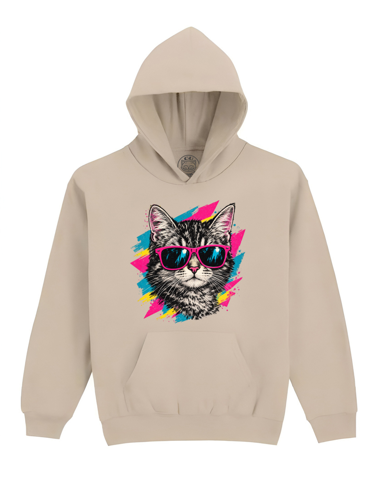 Hanorac Printat Pop Cat – Copii, Unisex