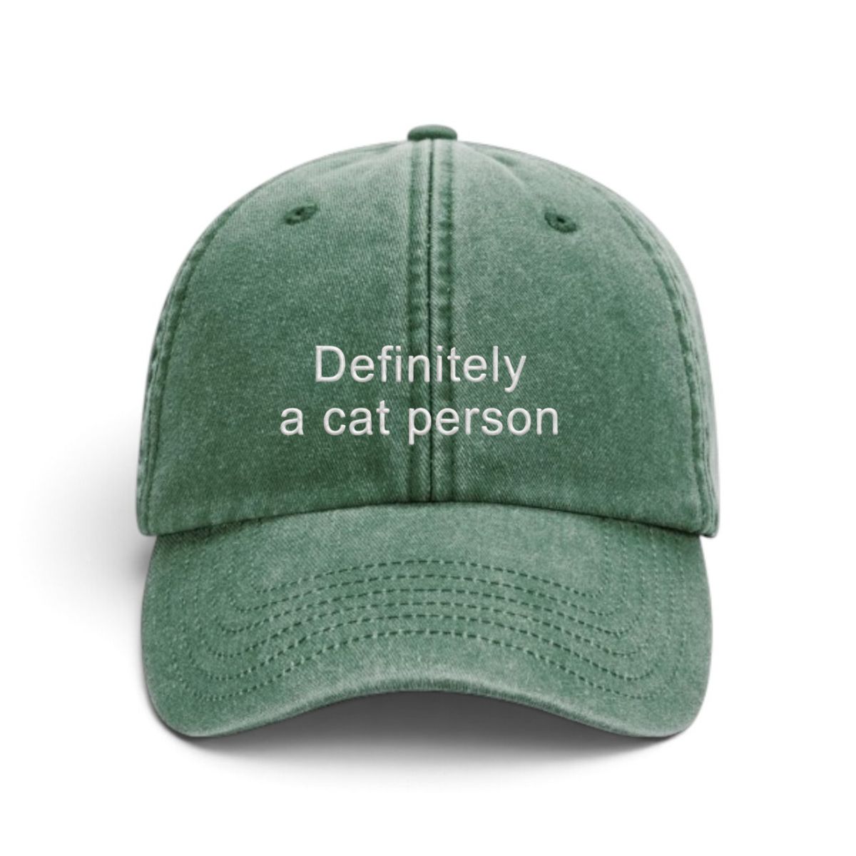 Sapca brodata-Definitely a cat person